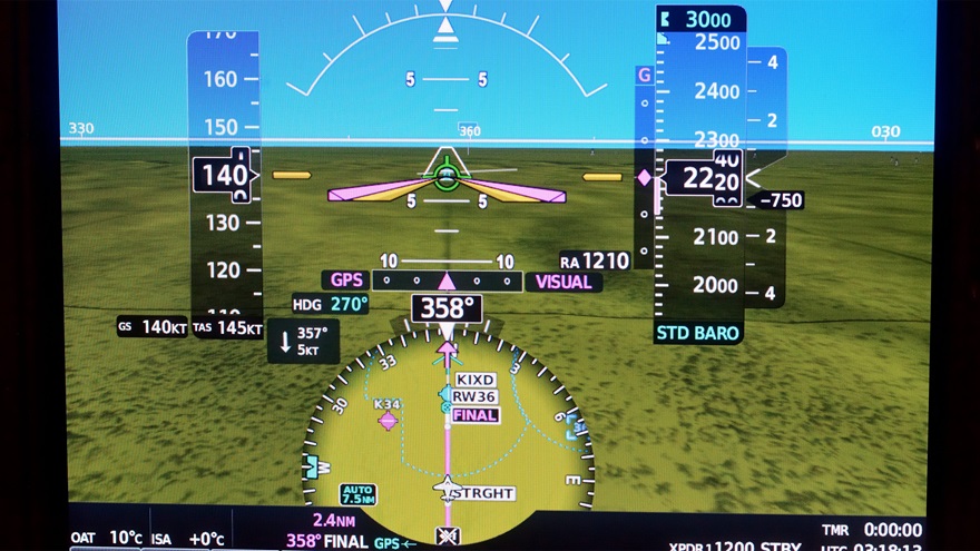Garmin displayed its recently recleased G1000 NXi software, being installed in several new airframes and available as an upgrade package for several Beech King Air models, with other aircraft to follow. Photo by Mike Collins. 