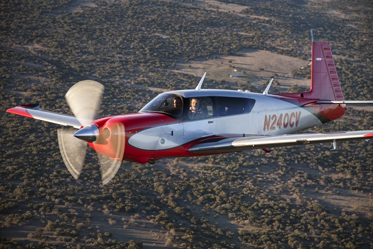 The FAA has certified the new Ultra Ovation and Acclaim models, the first M20-series Mooneys to feature doors on each side, among other improvements. Photo courtesy of Mooney International. 