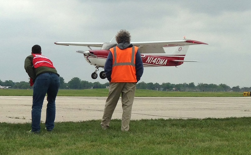 More than 380 college aviation students competed at Ohio State University during the annual National Intercollegiate Flying Association National Safety and Flight Evaluation Conference May 9 to 14. Photo by Julie Summers Walker.
