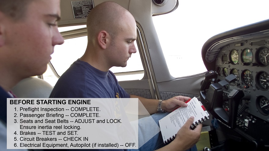  Pilots should ensure all seats and seat belts in use are locked even before starting the engine. Composite by AOPA staff.