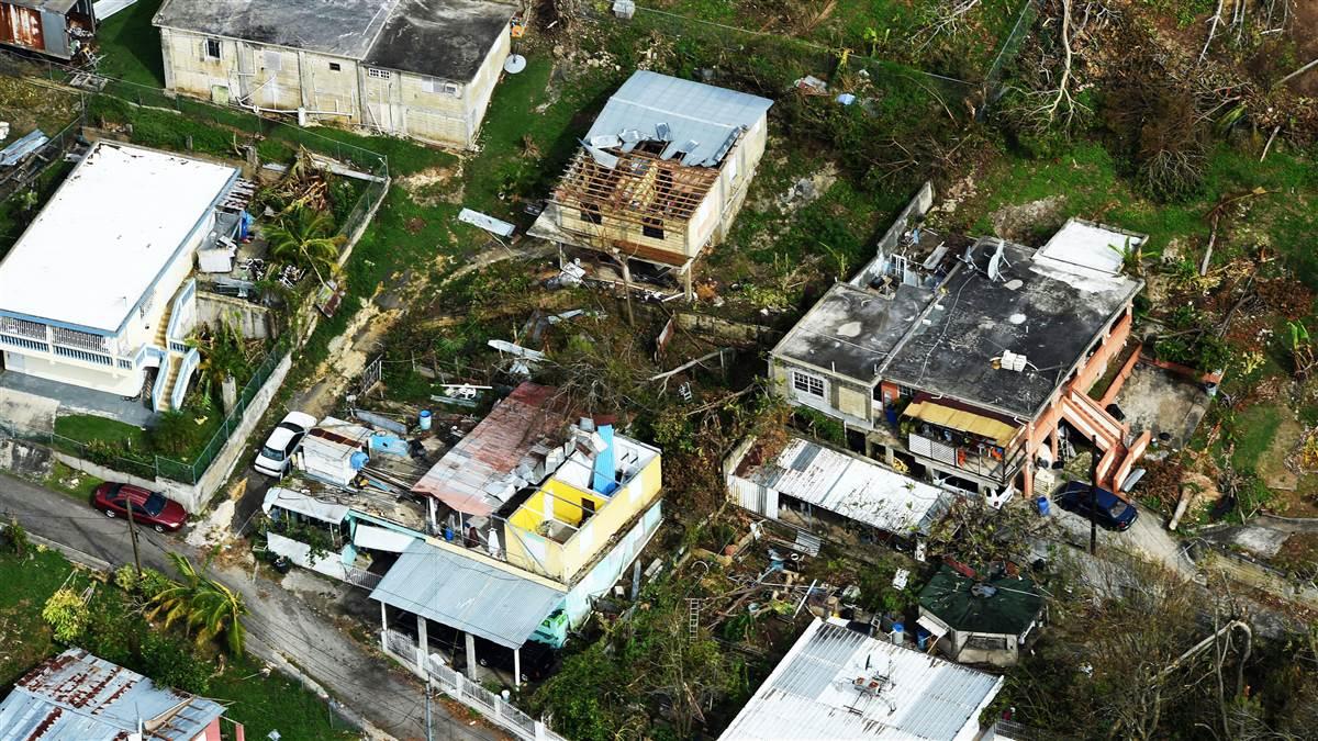 The Civil Air Patrol, in cooperation with the Air National Guard, performs an arial survey over northern Puerto Rico Sept. 26. Photo courtesy of the U.S. Air Force, Airman 1st Class Nicholas Dutton.