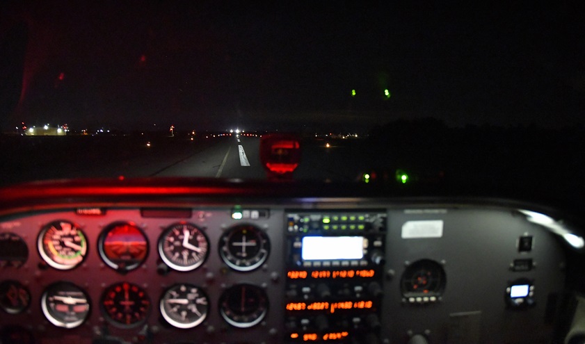 Night can be a delightful time for aviators, provided they have the proper skills. Photo by David Tulis.