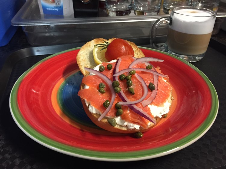 From bagels and lox to French toast or pancakes, your cooked-to-order breakfast is delivered to your room at the Beach Bungalow Inn & Suites. Photo courtesy Beach Bungalow Inn & Suites.