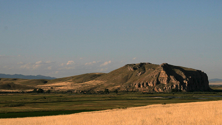 Beaverhead Rock is one of  many landmarks along the Lewis and Clark National Historic Trail. Photo courtesy of the National Park Service.