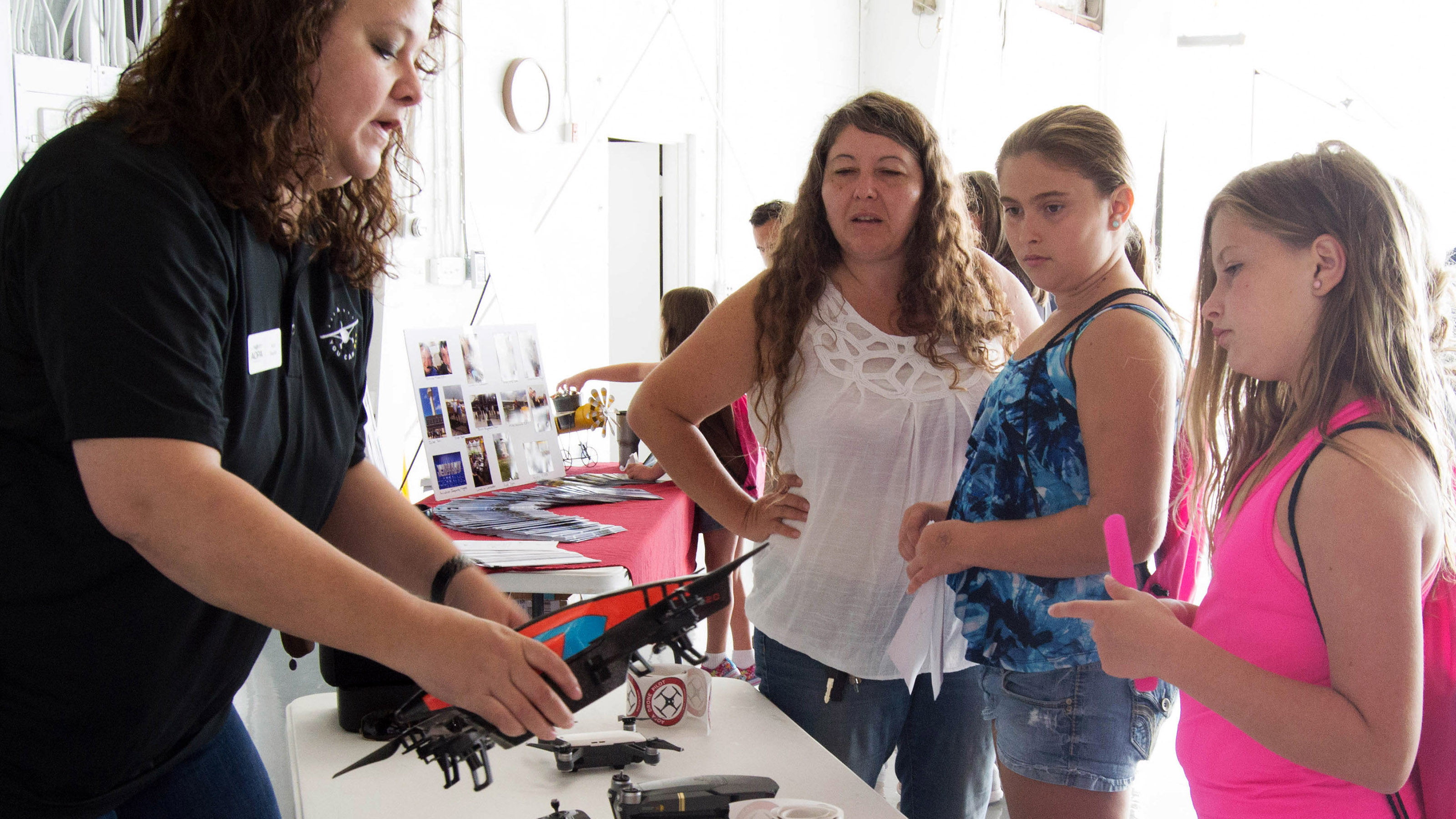 Women in Aviation International's third annual Girls in Aviation Day brought about 100 youth to the AOPA National Aviation Community Center in Frederick, Maryland, Sept. 23. Photo courtesy of Amanda Leiphart.