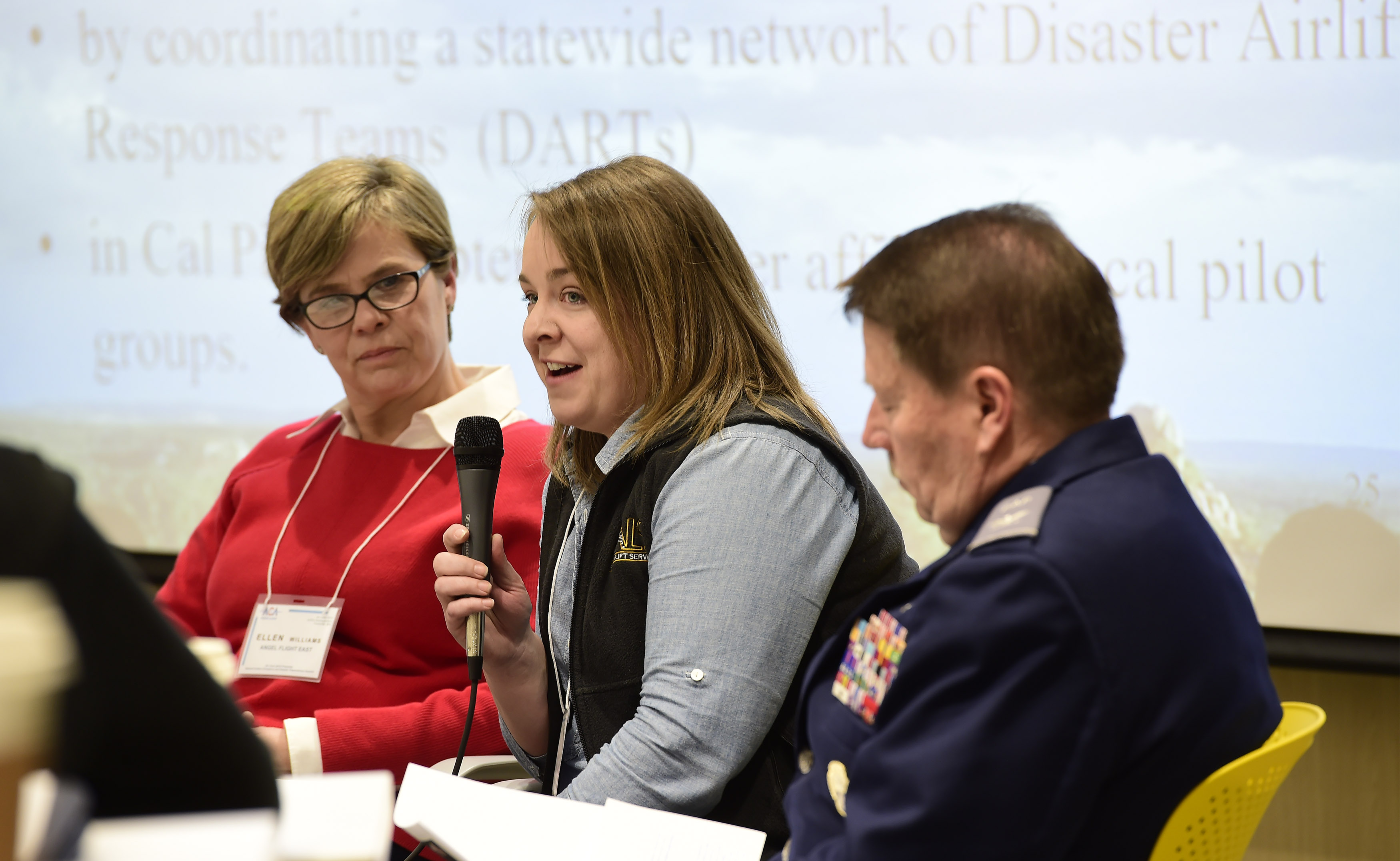 Air Care Alliance member and Patient AirLift Services Pilot Coordinator Jen Hotsko attends Air Care 2018, a general aviation emergency and disaster preparedness summit at the AOPA You Can Fly campus in Frederick, Maryland, April 20, 2018. Photo by David Tulis.