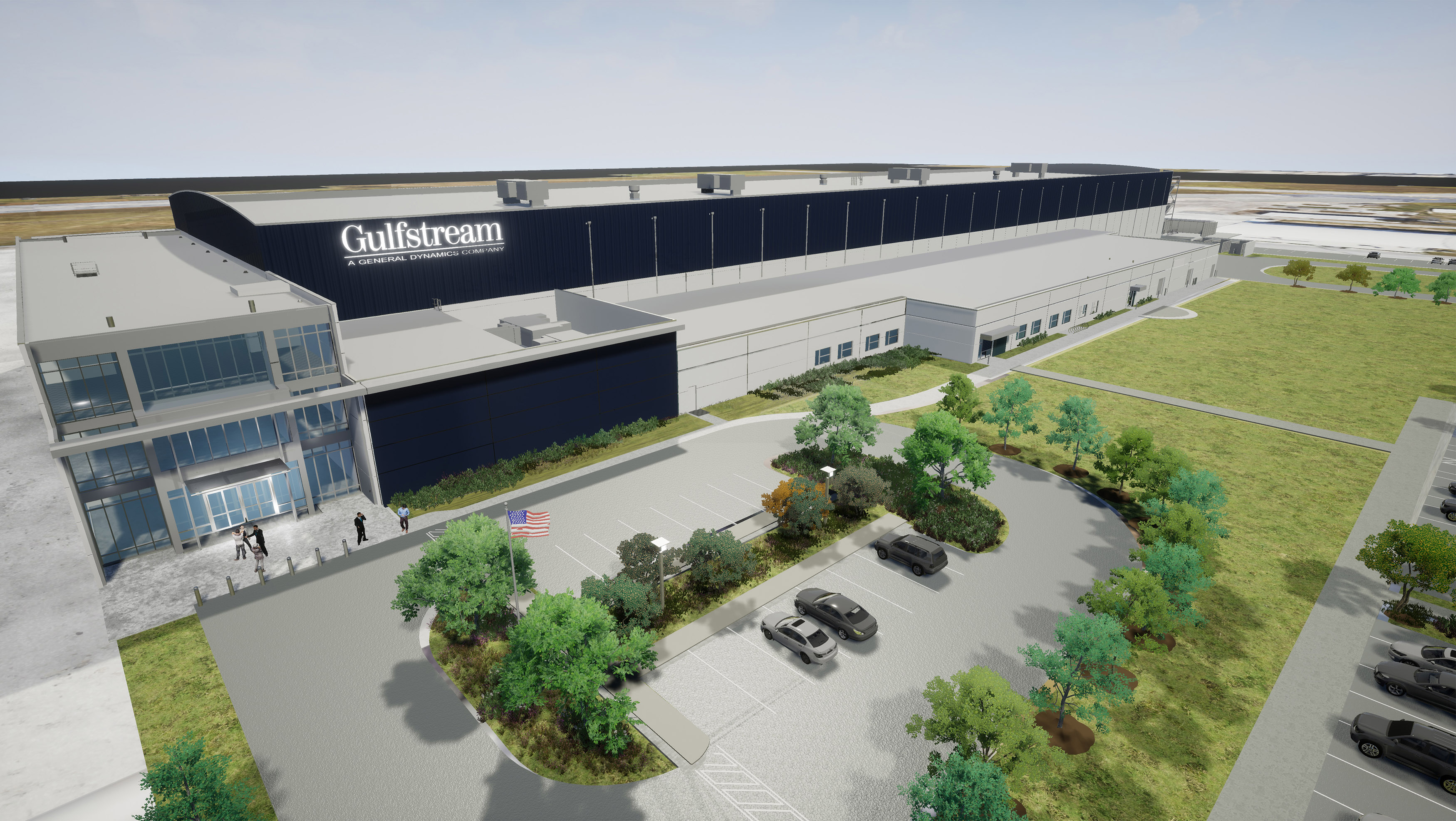 Gulfstream Aerospace announced plans for a new $55 million service center that will bring 200 additional jobs to the Savannah, Georgia, area by 2019. Photo courtesy of Gulfstream Aerospace.
