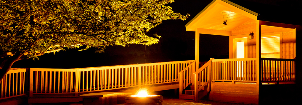 Four camping cabins are available at Kartchner Caverns State Park. Each two-room cabin sleeps up to six, with one queen and two sets of twin bunk beds. You supply linens or sleeping bags and pillows. Cabins feature a table and four chairs, a mini-fridge and microwave, along with a heater and air conditioning. Photo courtesy Arizona State Parks.