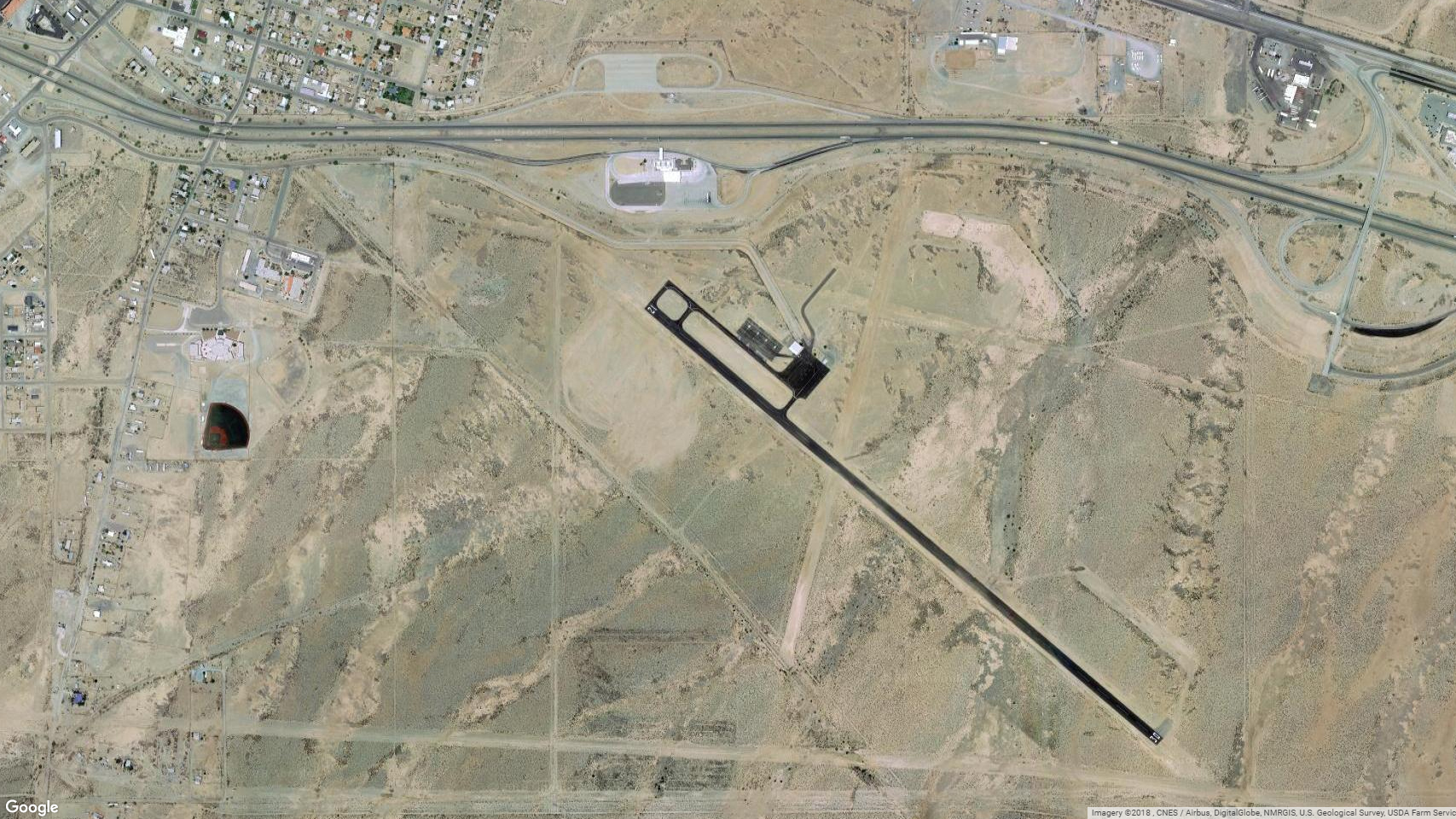 Lordsburg Municipal Airport image via Google.
