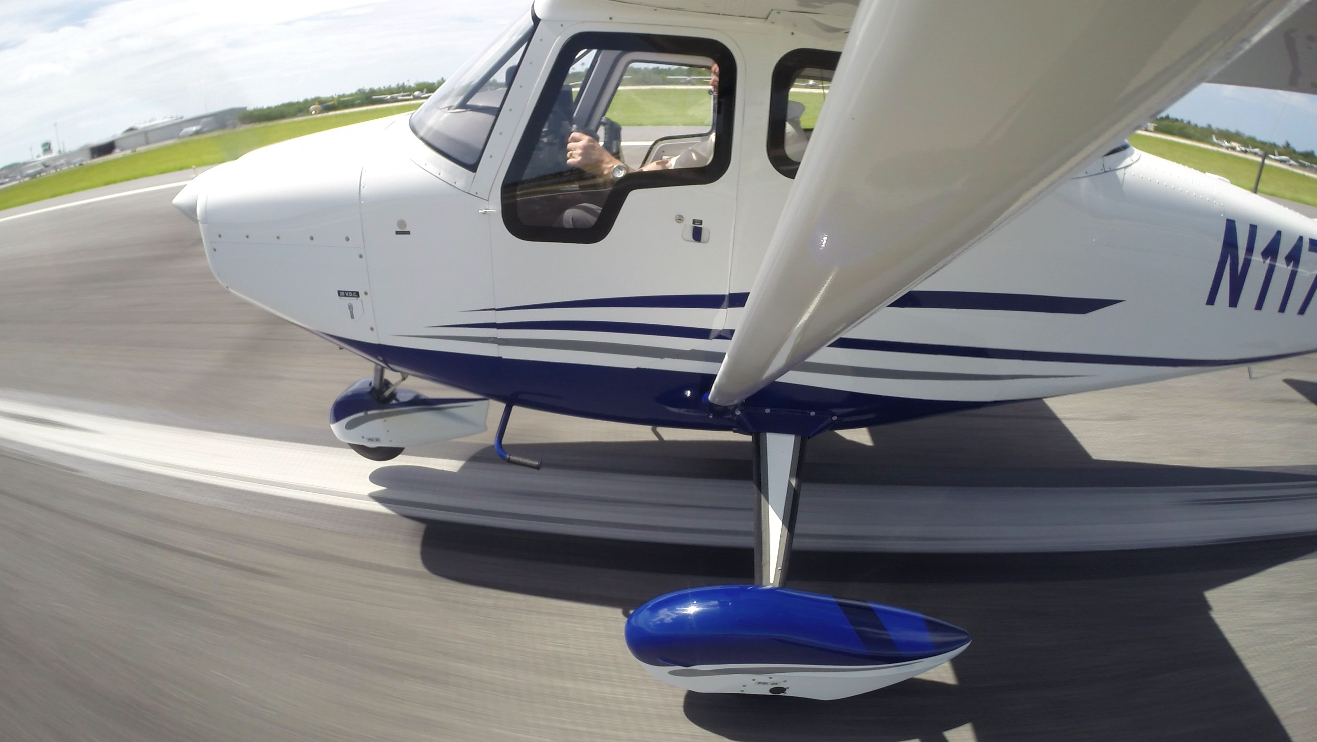 The 2018 Vulcanair V1.0 four-seat, single-engine, high-wing aircraft rotates at 65 knots from Miami Executive Airport in Miami, Florida. Photo by David Tulis