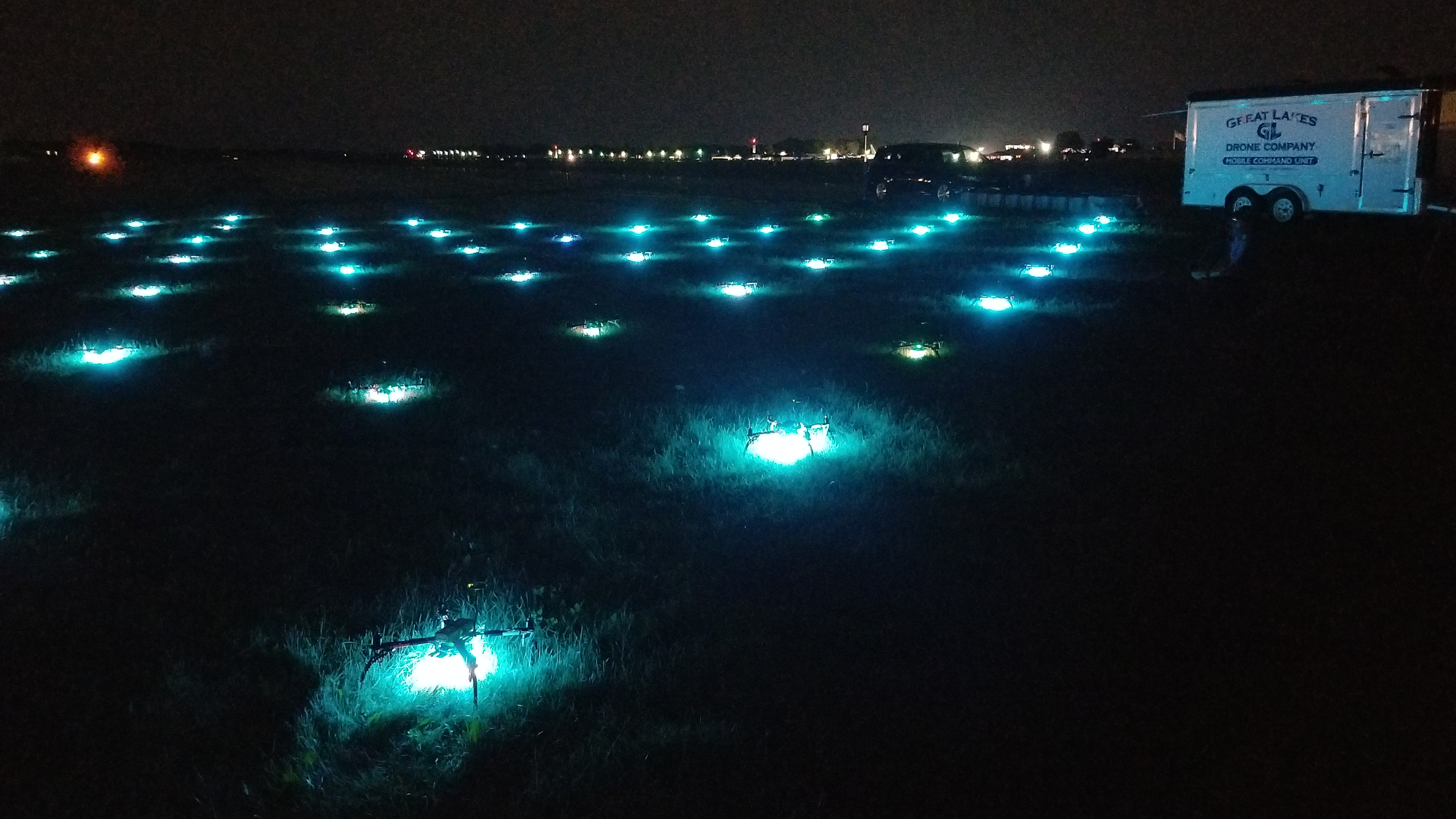 drone show scenes AOPA