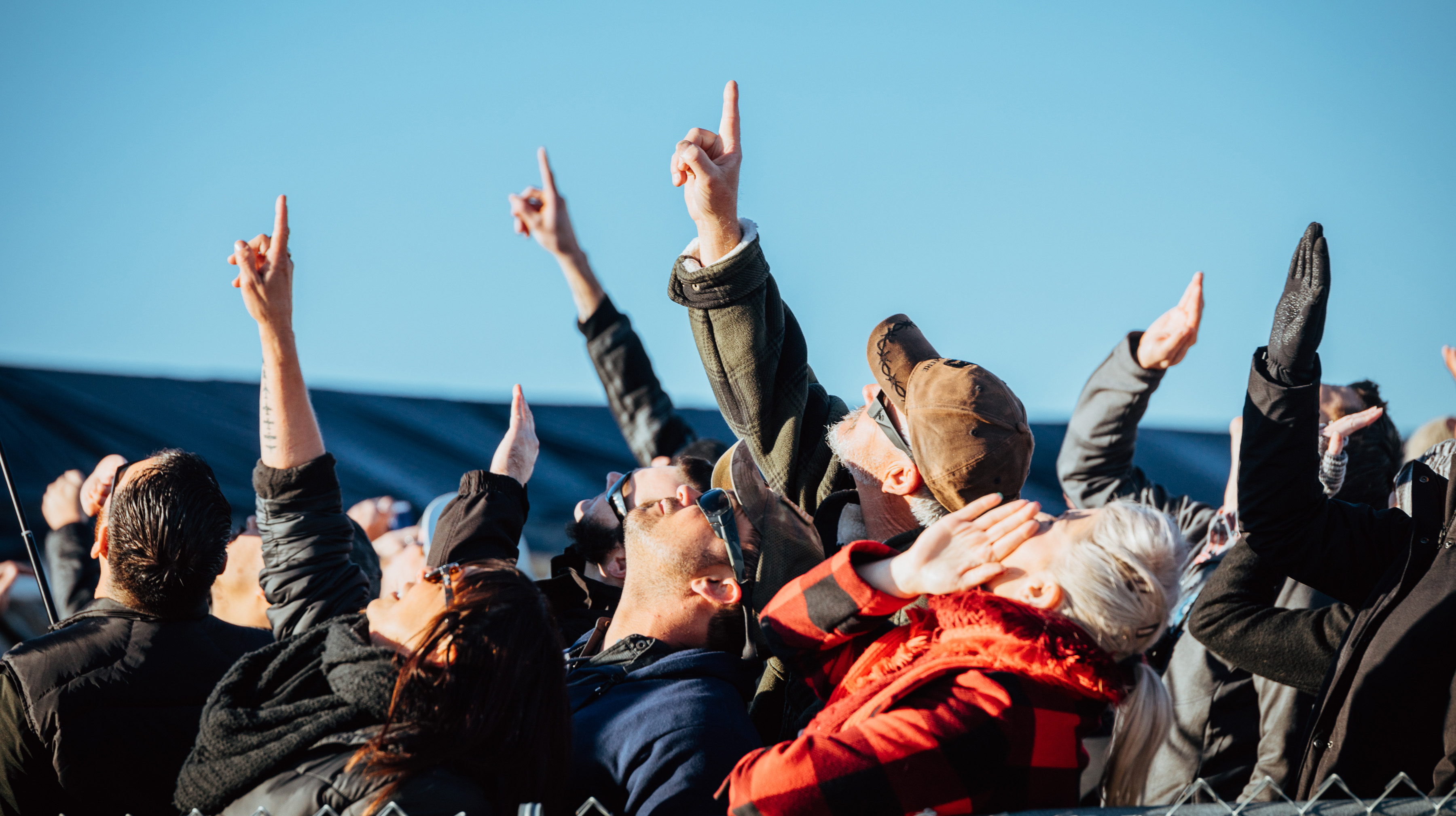 Spectators watched Virgin Galactic pilots Mark Stucky and C.J. Sturckow flew above 50 miles on Dec. 13. Photo courtesy of Virgin Galactic.