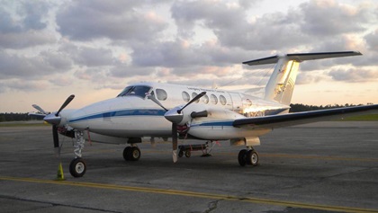 The King Air first participated in the IceBridge mission in the Arctic 2011 campaign. Photo courtesy of NASA.