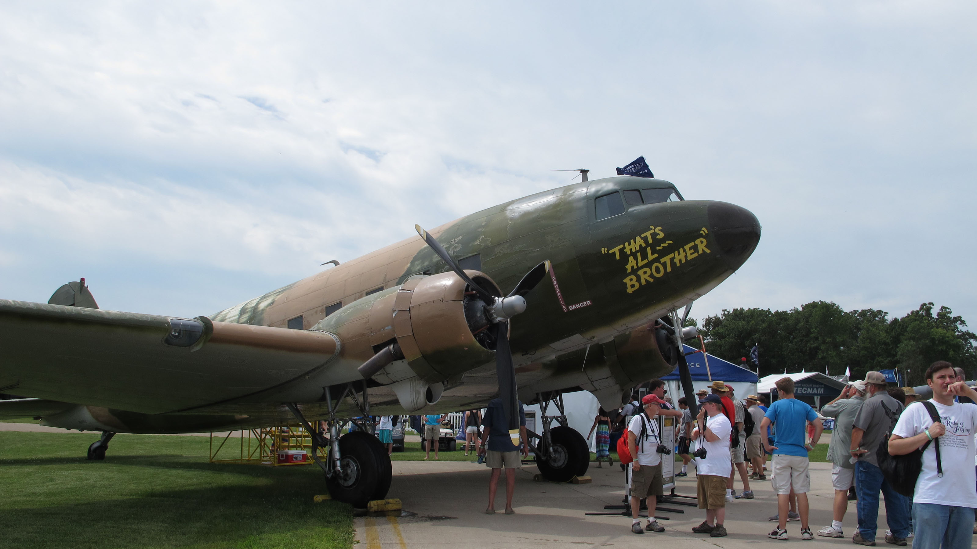 ”That’s All, Brother,” the Douglas C-47 Skytrain that led the D-Day invasion in World War II, made its first flight on Jan. 31 after being restored.