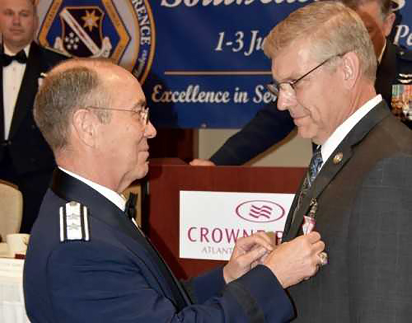 Rep. Barry Loudermilk (R-Ga.) was awarded the Civil Air Patrol’s Silver Medal of Valor for his actions during a June 2017 shooting at an Alexandria, Virginia, baseball field where members of Congress were practicing for a charity game. Photo courtesy of the Civil Air Patrol.