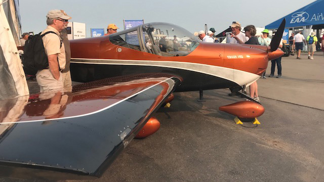 Thousands of volunteers planned to spend the week of EAA AirVenture building a Van's RV-12iS, simialr to this one. Jill Tallman photo. 