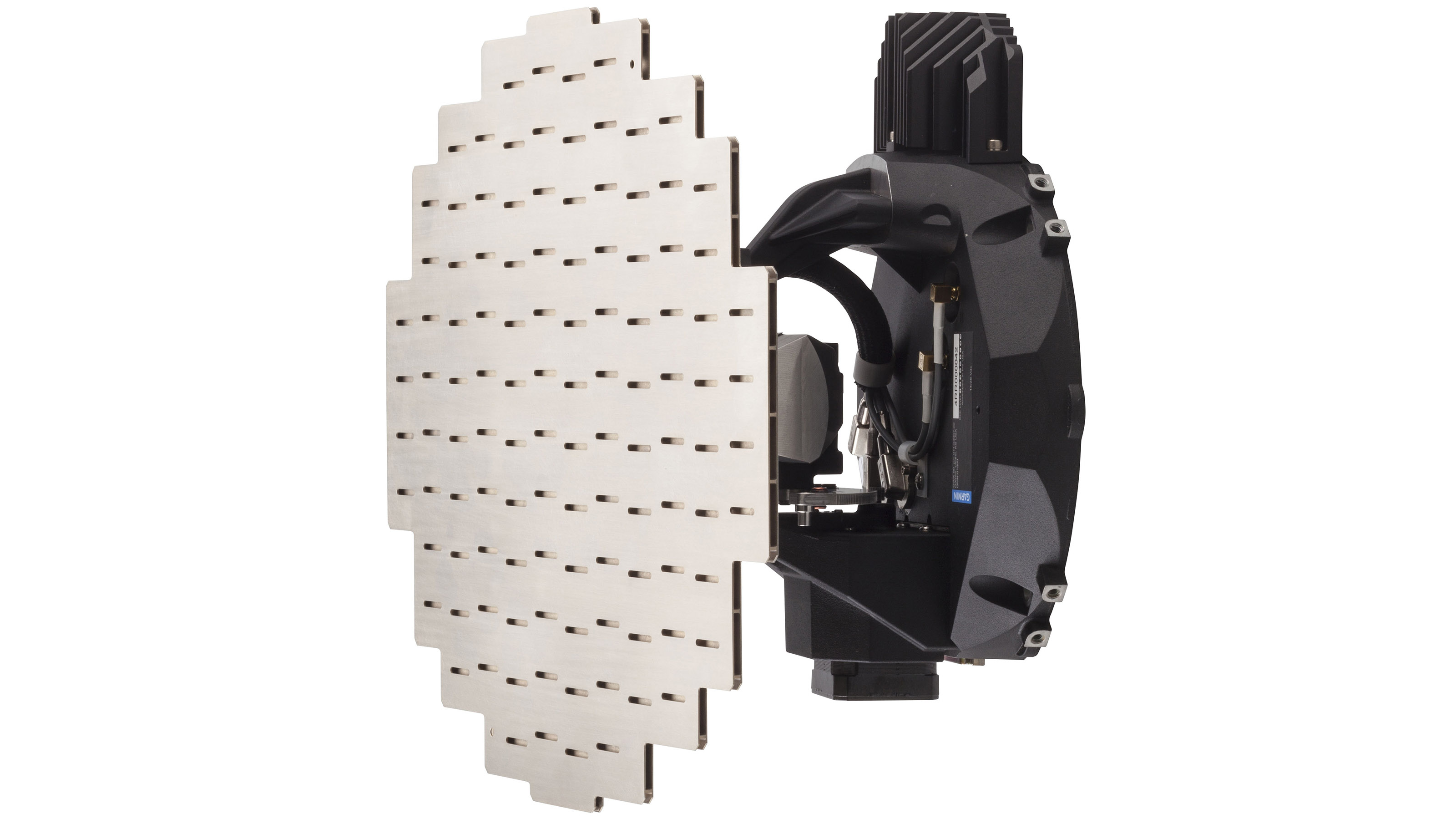 The Garmin GWX 75 aviation Doppler weather radar has a 320-nautical-mile range and includes adjustable sector scanning and vertical scan capabilities. Image courtesy of Garmin.