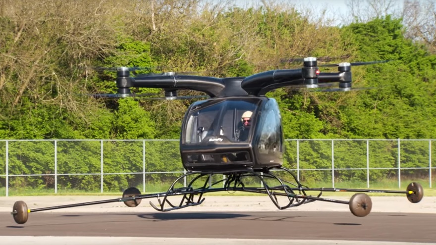 The SureFly electric multirotor aircraft, seen here in a May 2017 video posted by Workhorse Group, will undergo testing for FAA certification. Photo courtesy of Workhorse Group via YouTube.