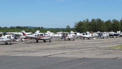 Members of the local aviation community who watched the ramp fill up with race airplanes were delighted that Eastern Slope Regional Airport played a major role in the 2018 Air Race Classic. Photo by Dan Namowitz. 