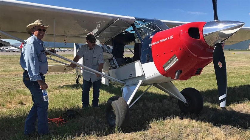 The 2018 Husky A-1C backcountry aircraft with its updated trim system and articulating seats made an appearance during the AOPA Fly-In at Missoula, Montana, June 15 and 16. Photos by Dave Hirschman.