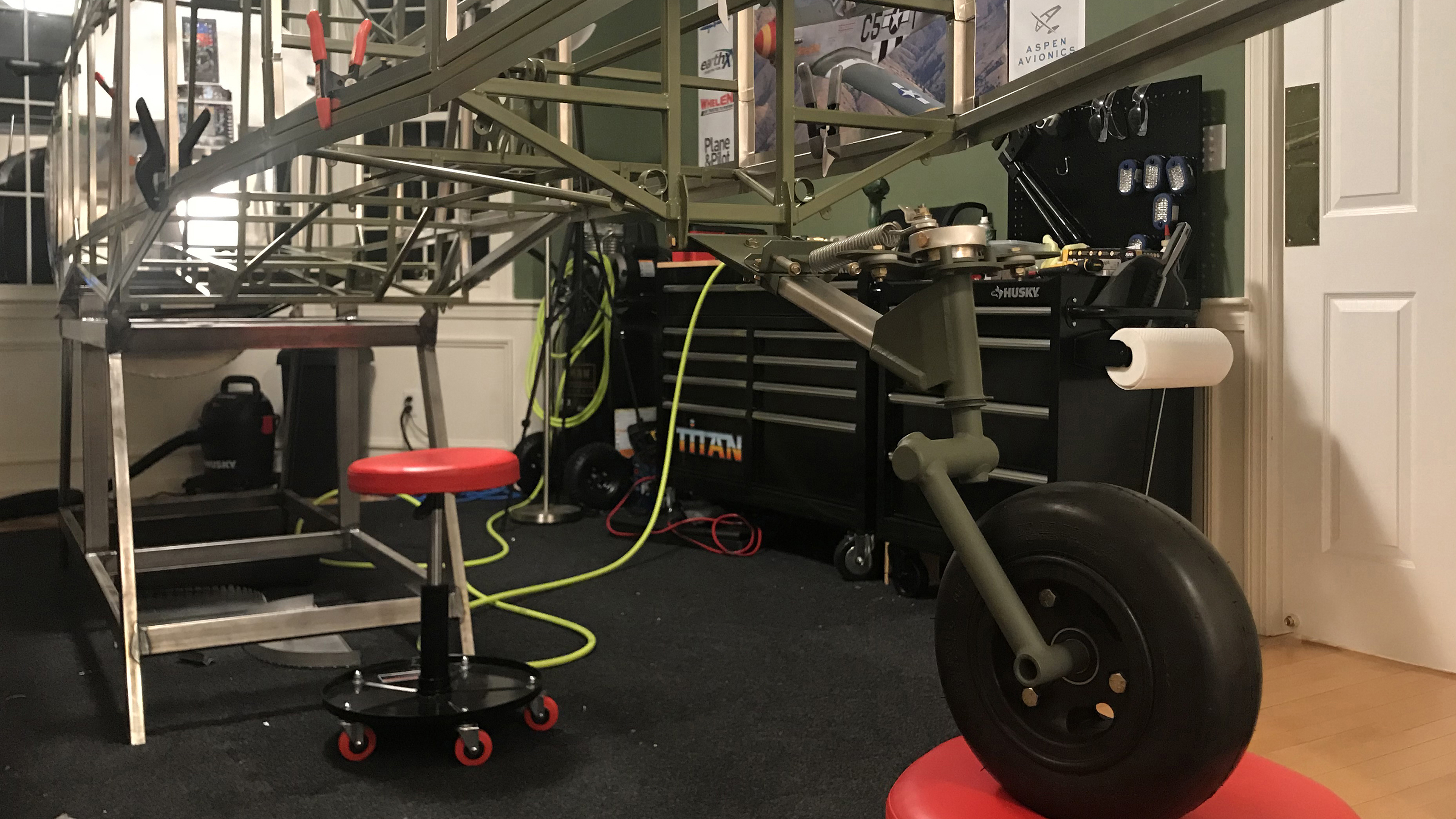 T-51 tailwheel on frame. Photo courtesy of Jeff Simon.