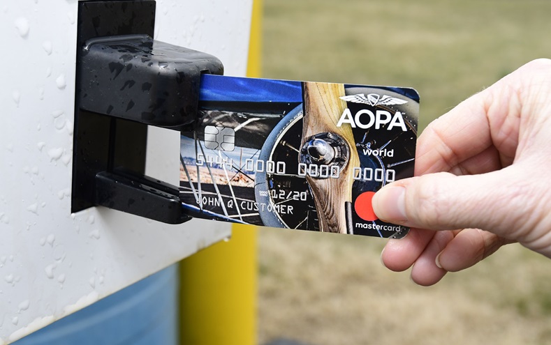 A credit card with rebates for fuel, automobile rentals, and aviation products is among the many benefits of AOPA membership. Photo by David Tulis.