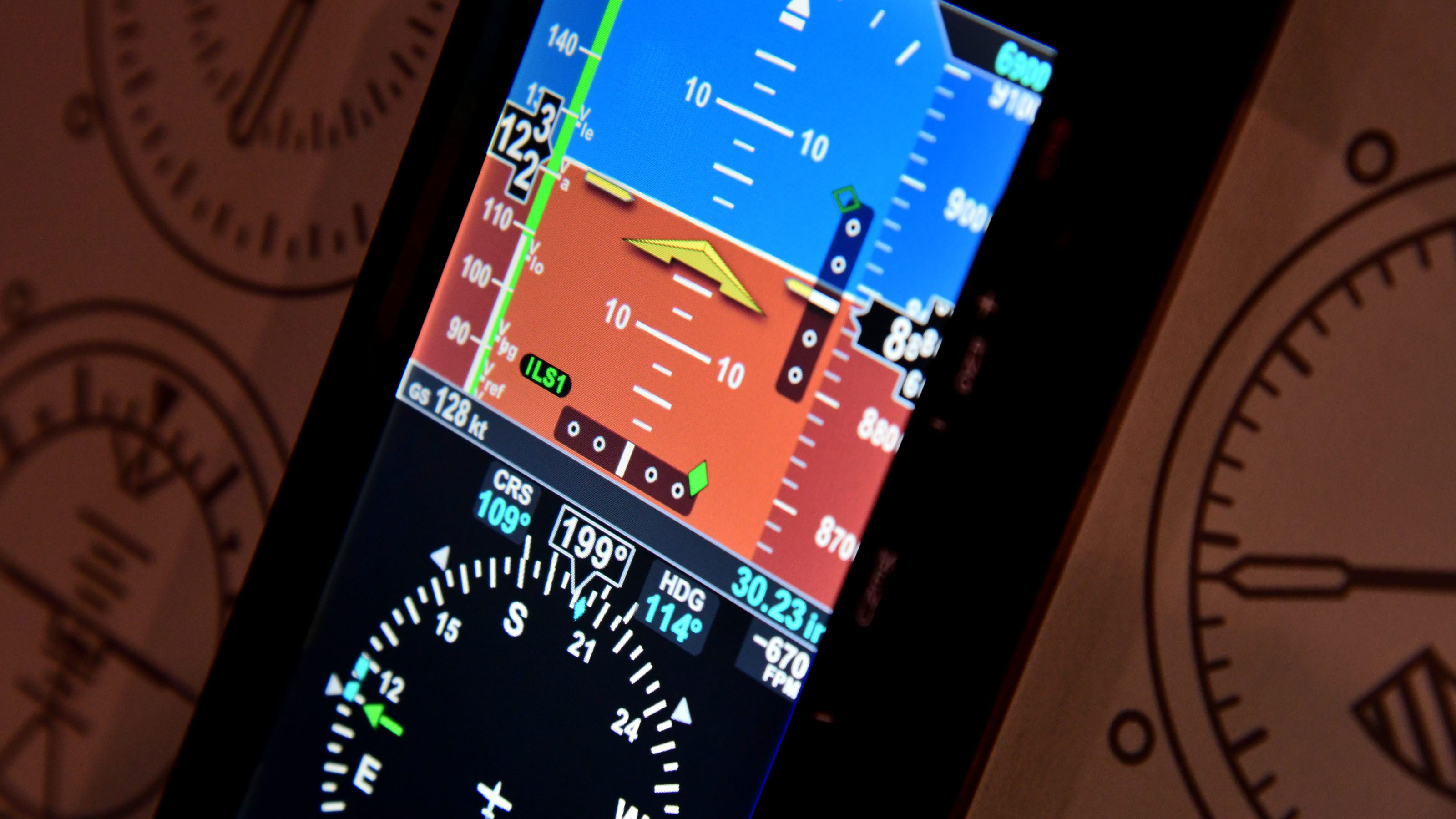 Aspen Avionics introduced the Evolution E5 Dual Electronic Flight Instrument at the Aircraft Electronics Association convention in Las Vegas on Mar. 26. STCed instead of TSOed, the capable unit lists for $4,995 and is fully upgradable. Photo by Mike Collins.