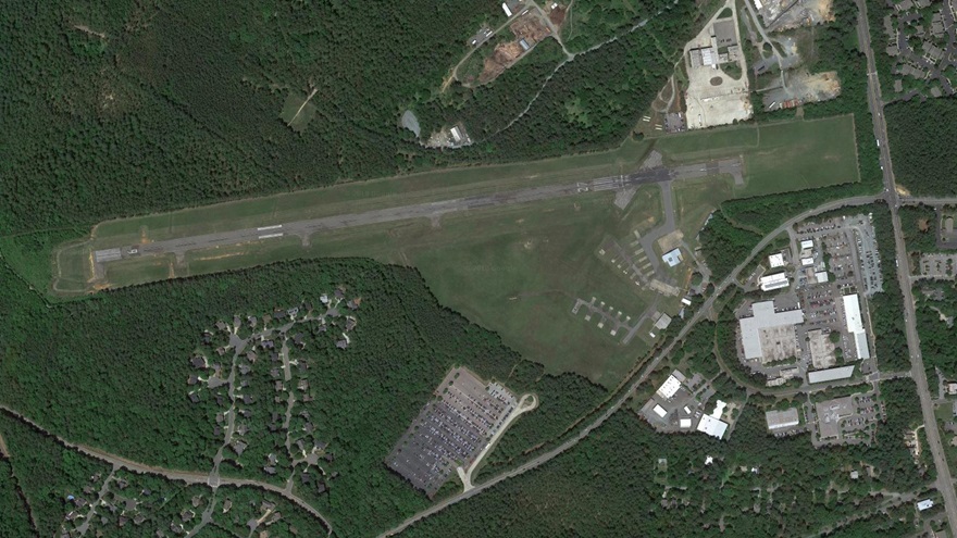 University of North Carolina-Chapel Hill's Horace Williams Airport. Google Earth image.