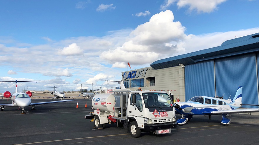 General aviation traffic has increased at John Wayne Orange County Airport in California since Signature Flight Support left and ACI Jet moved onto the field. Image courtesy of ACI Jet.