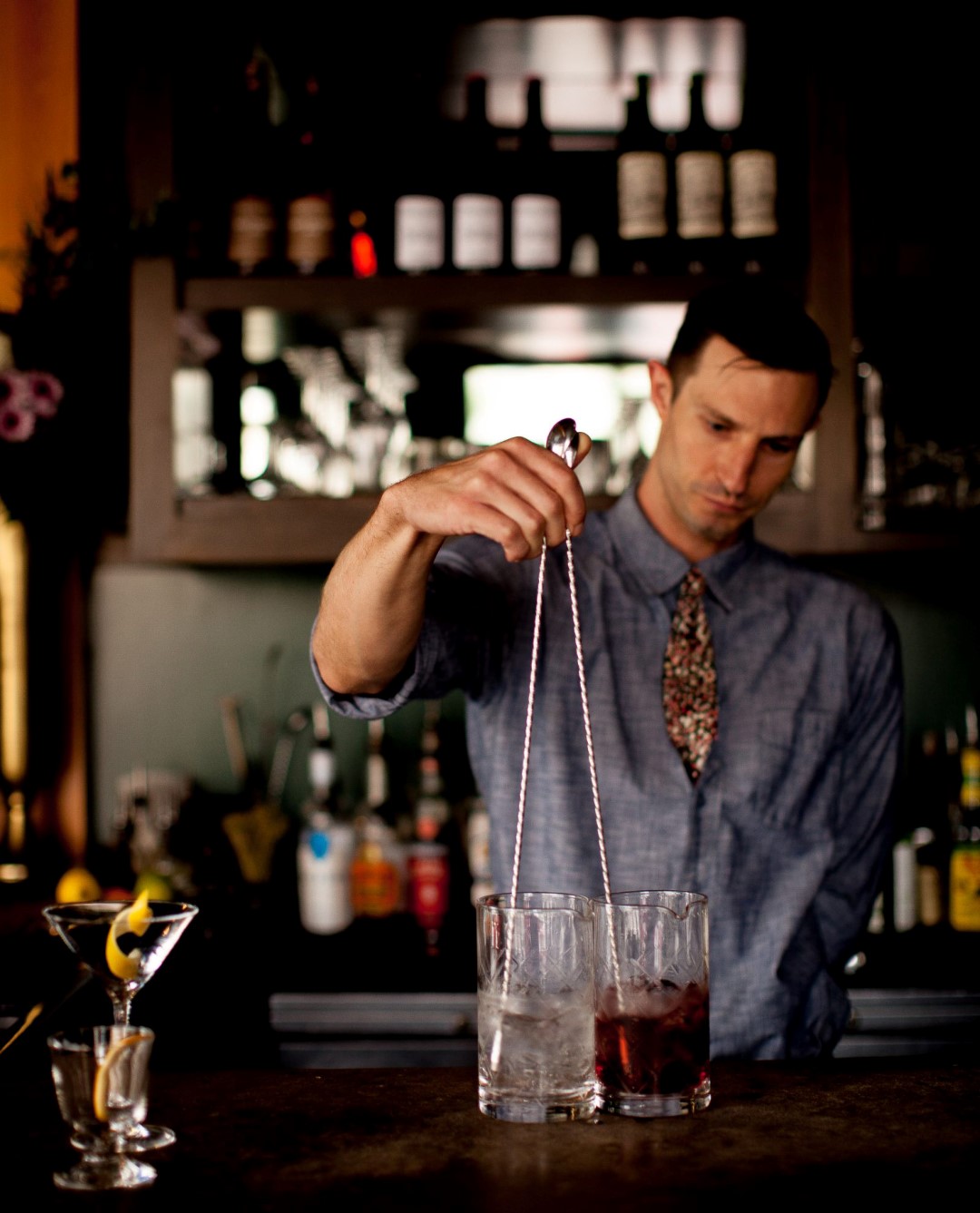 Mixing magic: Great cocktails at FIG (FOOD IS GOOD). Bartenders at Charleston’s many excellent bars and restaurants are finding new ways to make great drinks, often using local ingredients in novel ways. Photo courtesy FIG.