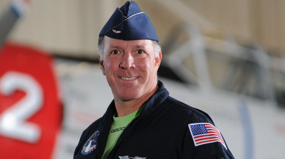 Ken Johansen, a member of the Geico Skytypers Air Show Team for more than a decade, died in the crash of his North American SNJ-2 in Melville, New York, on May 30. Photo courtesy of the Geico Skytypers Air Show Team.