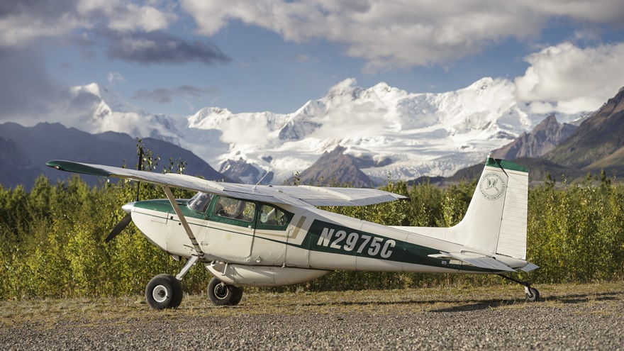 Backcountry airplanes fly in and out of short, unimproved strips taking you to some of the most remote and picturesque locations in Alaska accessible only by air. Photo by Mike Fizer.