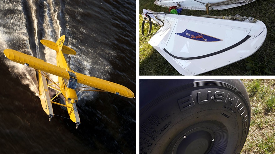 The AOPA Sweepstakes Super Cub comes with a landing gear for every occasion. Photos by Mike Fizer.