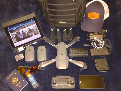 Organize all your drone gear to streamline everything you need to pack for your travels. Photo by Terry Jarrell