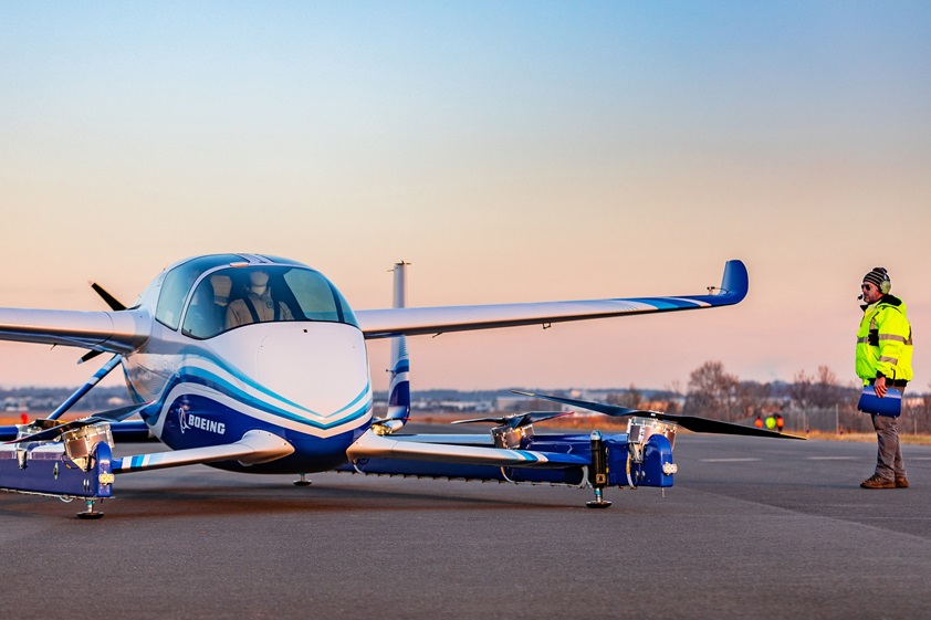 Boeing's Passenger Air Vehicle concept aircraft will not require a human pilot. Photo courtesy of Boeing.