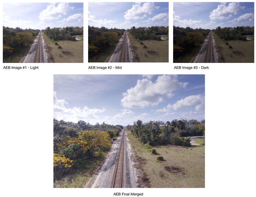 Exposure bracketing produces multiple images of the same scene that can be merged to create the best balance of lights and darks. Photos by Terry Jarrell.