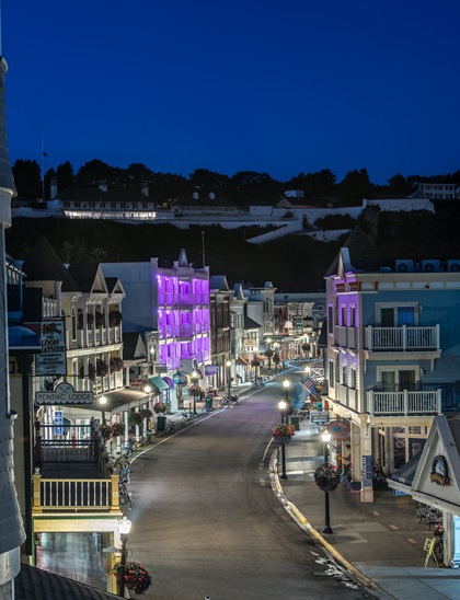 Mackinac Island in Michigan can be a romantic getaway any time of year. Photo courtesy of Mackinac Island Tourism.