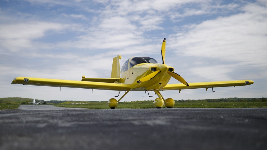 The diamond in the rough 2007 RV-10 flew over 1,350 miles from Canada to Maryland where it will begin its transformation into the AOPA 2020 Sweepstakes airplane. Photo by Chris Rose.