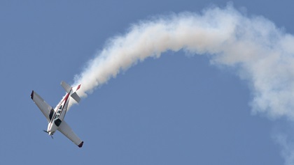 Aerobatics in a Bonanza? Yes, if you're Jim Peitz, shown flying a routine in his Beechcraft F33C Bonanza during EAA AirVenture Oshkosh 2019. Photo by Mike Collins.