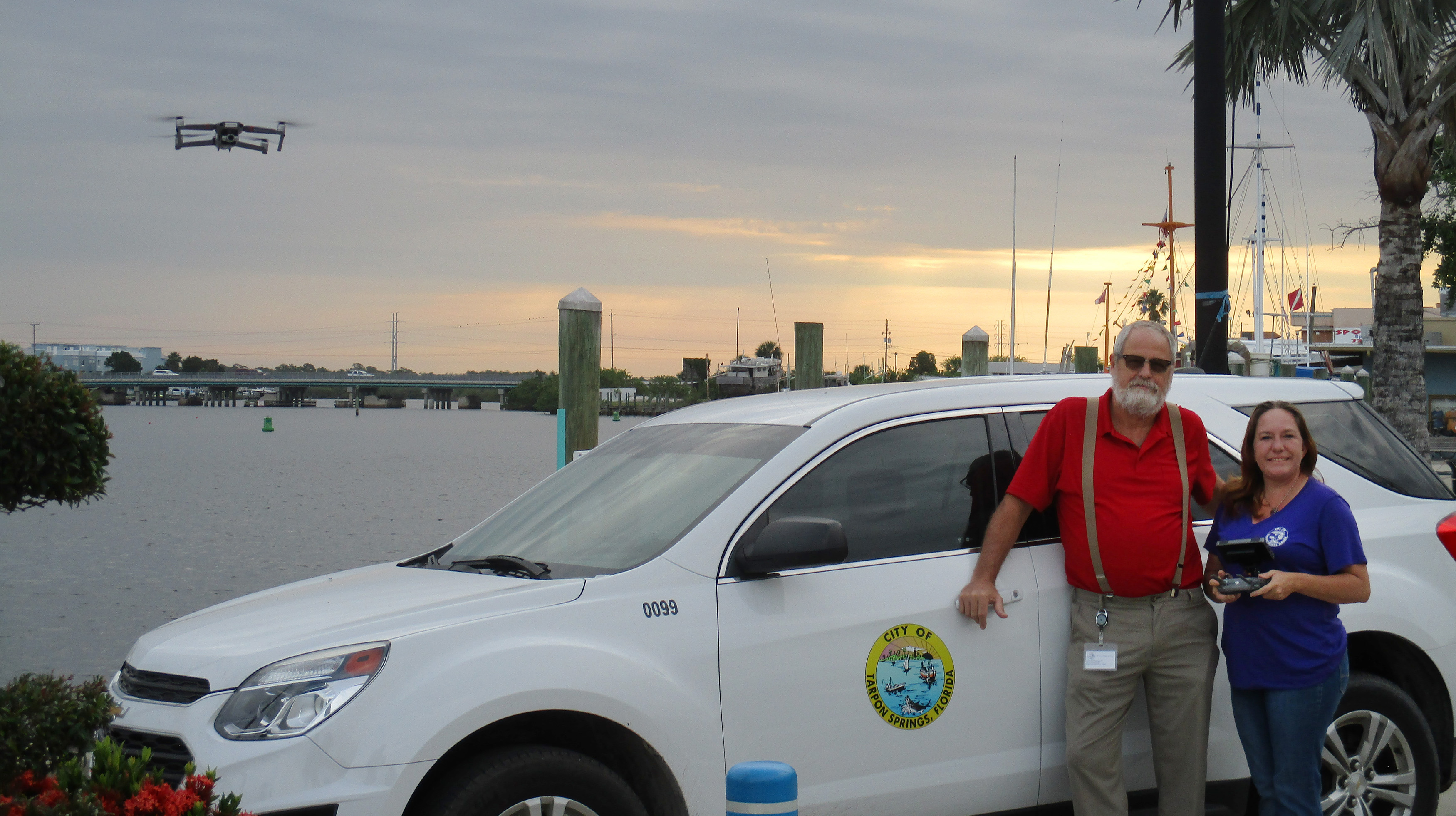 Deputy Building Official David Gilson and Arborist Shannon Brewer have created new capabilities for Tarpon Springs, Florida, likely to extend beyond building inspections and vegetation surveys. Photo courtesy of Shannon Brewer/City of Tarpon Springs.