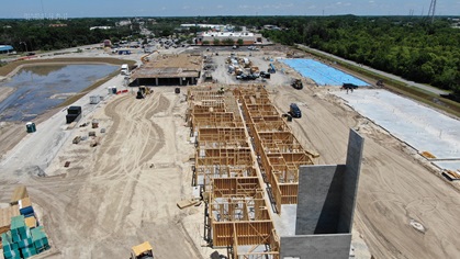 Tarpon Springs building officials once had to climb ladders to inspect construction projects in progress. Now, a drone can eliminate the need for most of those climbs. Photo courtesy of the City of Tarpon Springs. 