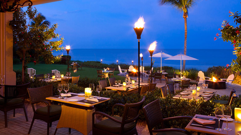 The guests of LaPlaya's BALEEN restaurant have the opportunity to dine inside or in the open air. Photo courtesy of LaPlaya.