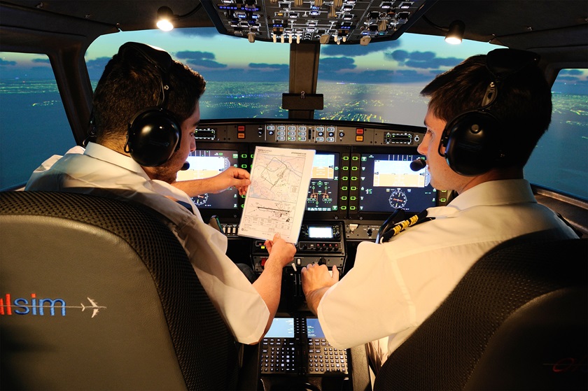 The Alsim ALX is a reconfigurable flight training device manufactured in France. Photo courtesy of Alsim.