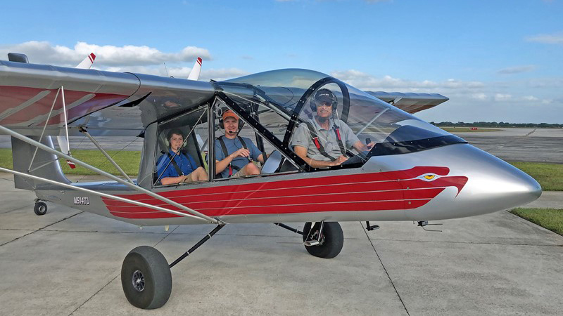 The Gen-3 AirCam features more power, higher gross weight, and three seats. Photo courtesy of Lockwood Aircraft.