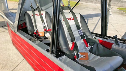 The Gen-3 AirCam's third seat can be removed to make space for cargo. Photo courtesy of Lockwood Aircraft.