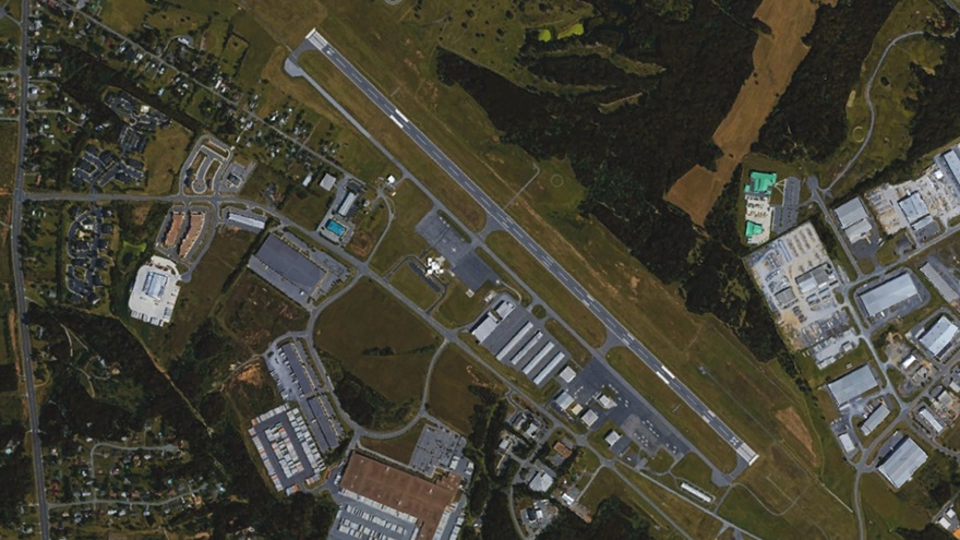 Winchester Regional Airport. Image courtesy of Google Earth.
