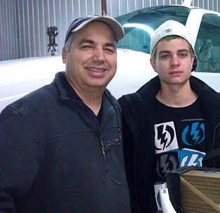 Tom Madden of Linden, New Jersey, with his son Jonathan. Photo courtesy of Tom Madden.