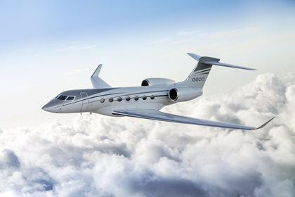 A Gulfstream G600 cruises above clouds. Photo courtesy of Gulfstream Aerospace.