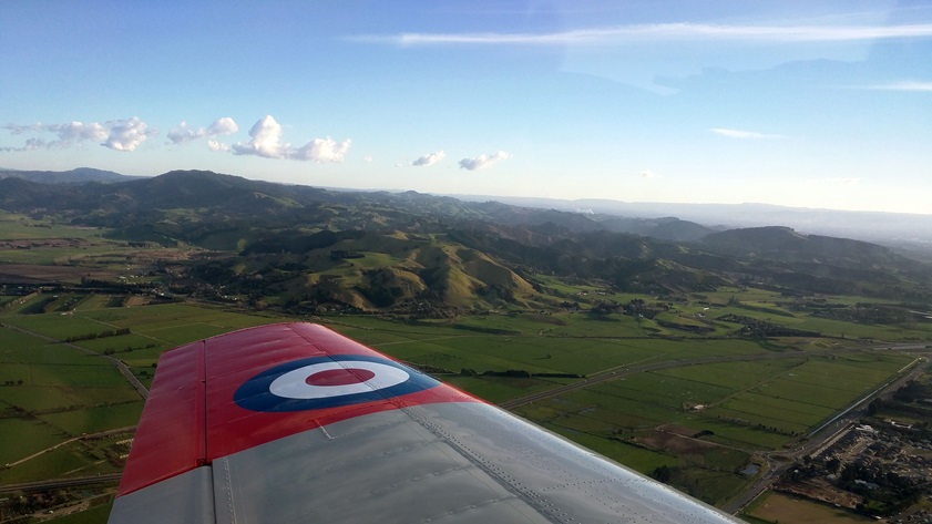 Flying over Tauranga, New Zealand. Photo courtesy of Amy Laboda.