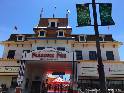 Galveston Island Historic Pleasure Pier reopened in 2012 as a nostalgic amusement park offering 16 rides, midway games, shopping, and dining. The original pier was built in the 1940s, then damaged by hurricanes and rebuilt several times over the years. Photo by MeLinda Schnyder.